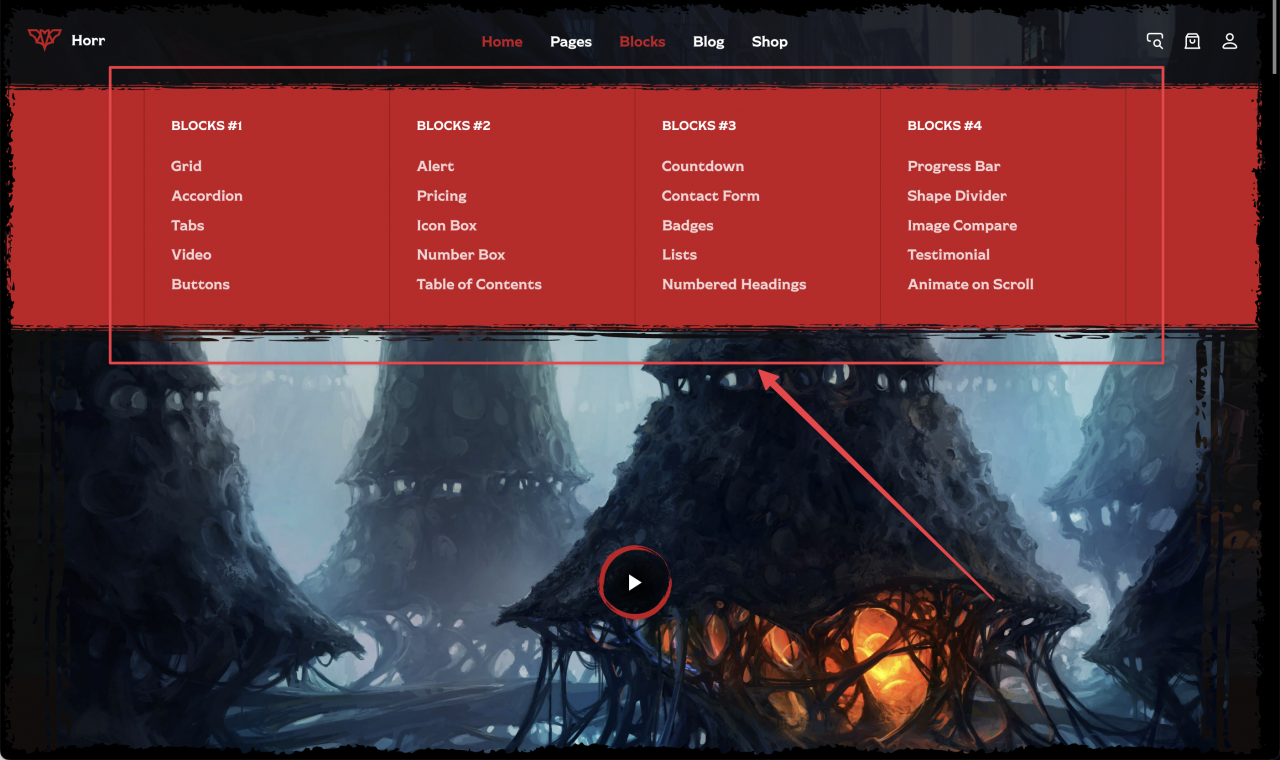 Menus Documentation - nK