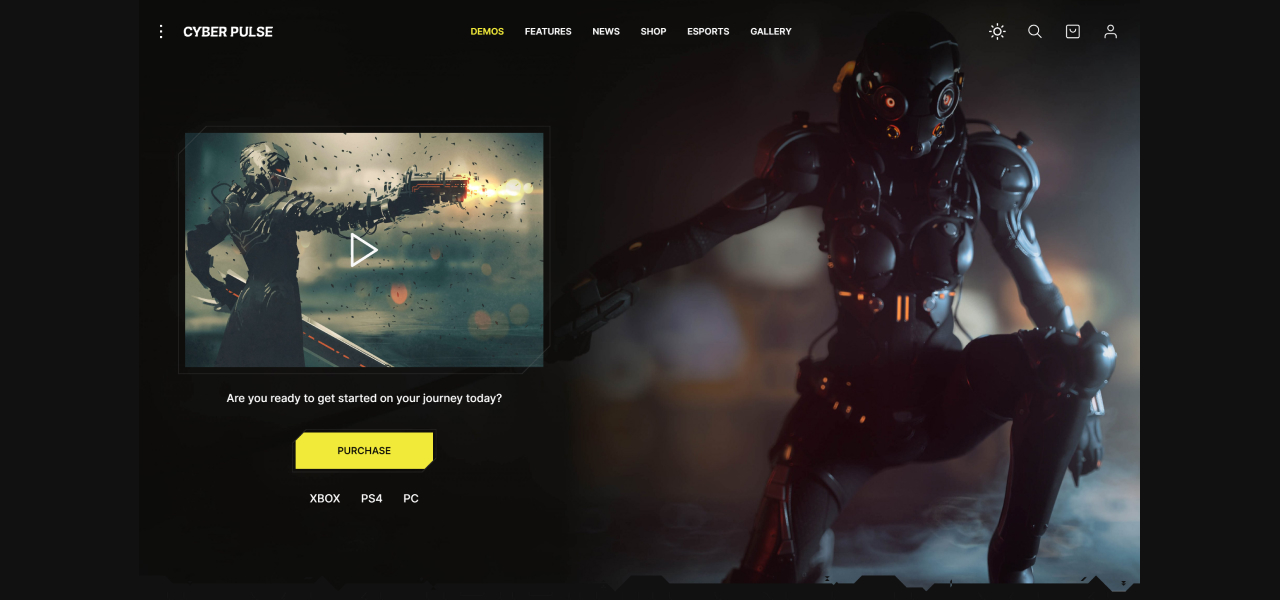 SquadForce WordPress website template by nK - killerskins.com